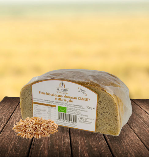 Brot mit KAMUT® Khorasan Weizen und Roggen BIO